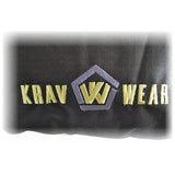 Tactical Large Kit Bag (black with olive green text) - Krav Wear